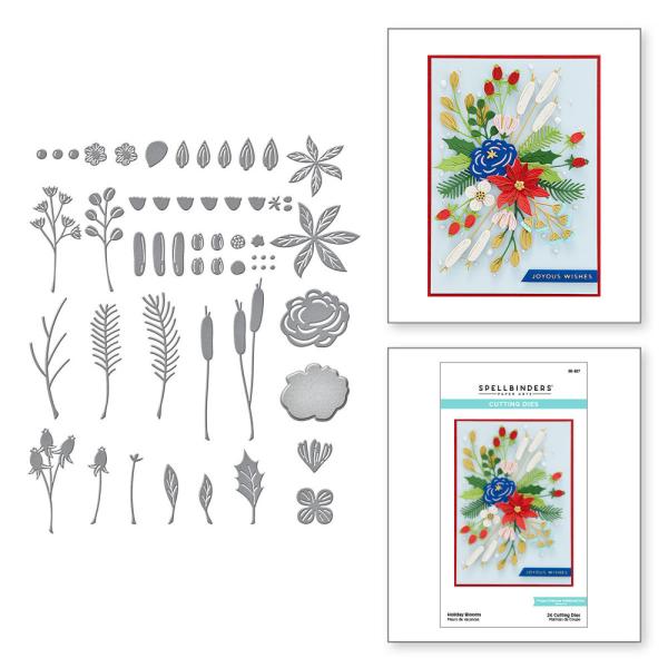 Spellbinders Dies "Holiday Blooms" Stanzschablonen