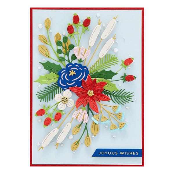 Spellbinders Dies "Holiday Blooms" Stanzschablonen