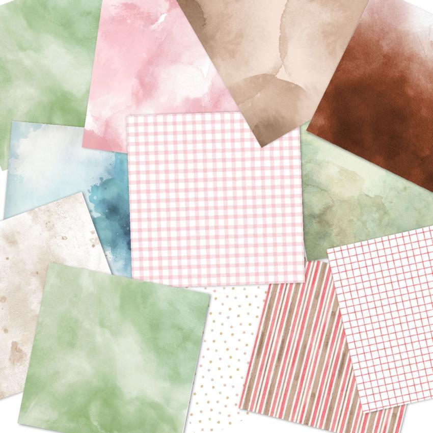 LaCreativ - Designpapier "Kakaoliebe" Paper Pack 6x6" - 24 Bogen