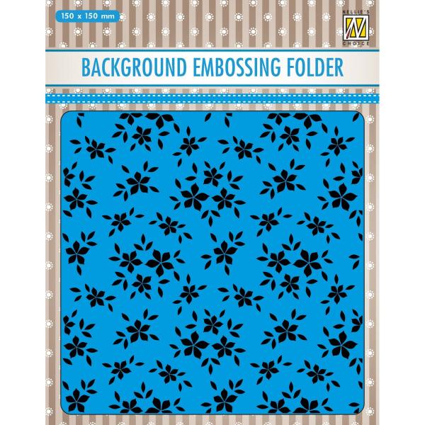 Nellie's Choice - Background Embossing Folder - "  Small Flowers " - Prägefolder