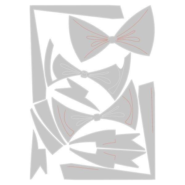 Sizzix Thinlits Craft Die-Set -  Bowtied Colorize  