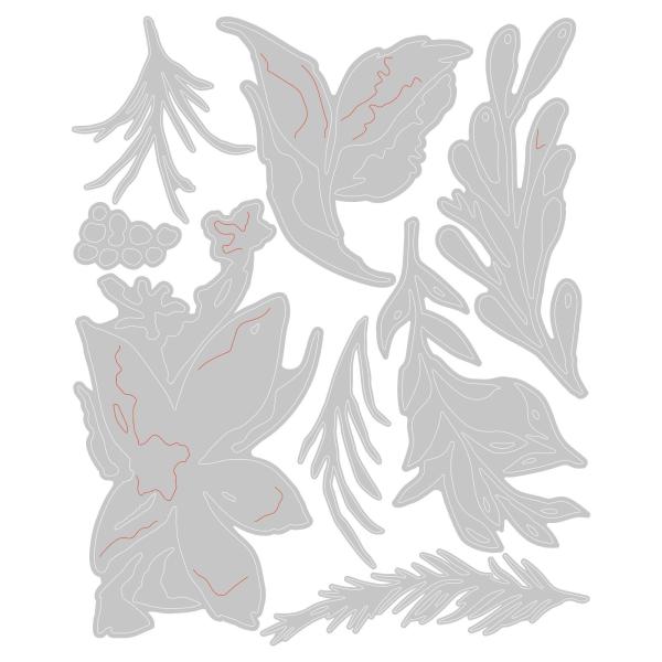 Sizzix Thinlits Craft Die-Set -  Holiday Brushstroke  