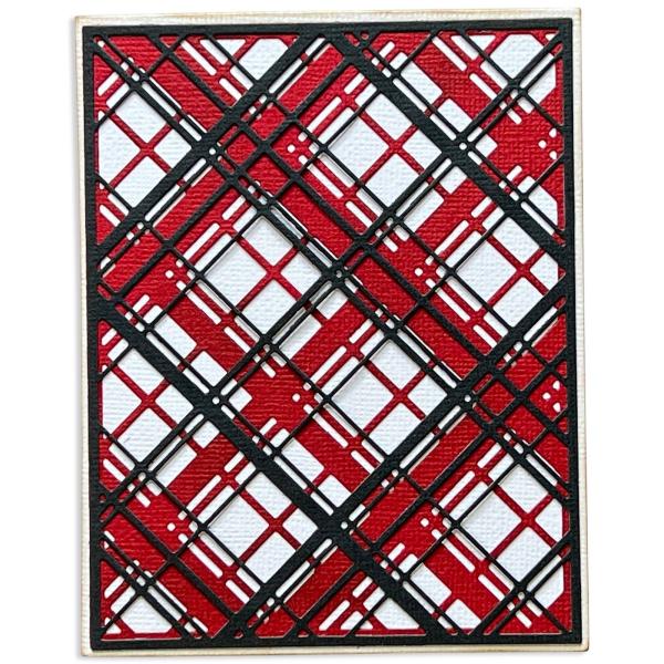 Sizzix Thinlits Craft Die-Set - Layered Plaid  