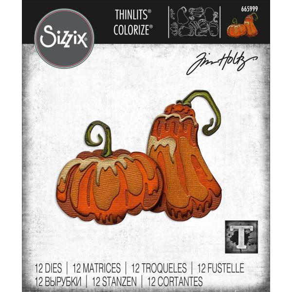 Sizzix Thinlits Craft Die-Set -  Pumpkin Duo Colorize 