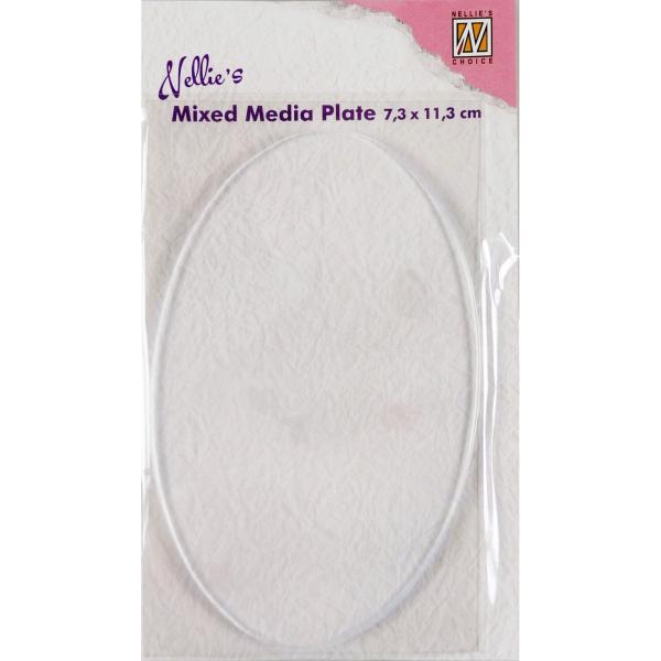 Nellie's Choice - Mixed Media Plates - " Plate Oval  " - Druckplatte