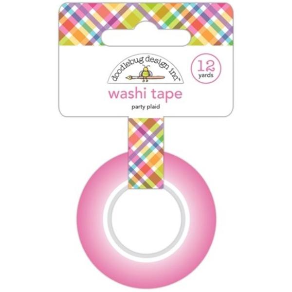 Doodlebug Design "Party Plaid" Washi Tape 