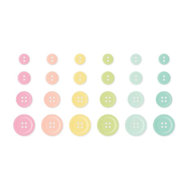 Simple Stories - Embellishments -  Color Vibe Buttons Lights  - Knöpfe