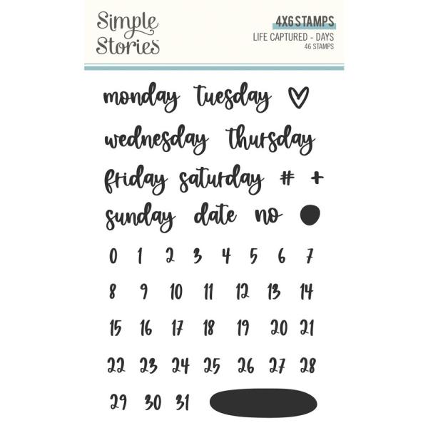 Simple Stories -  Life Captured Days - Clearstamp - Stempel