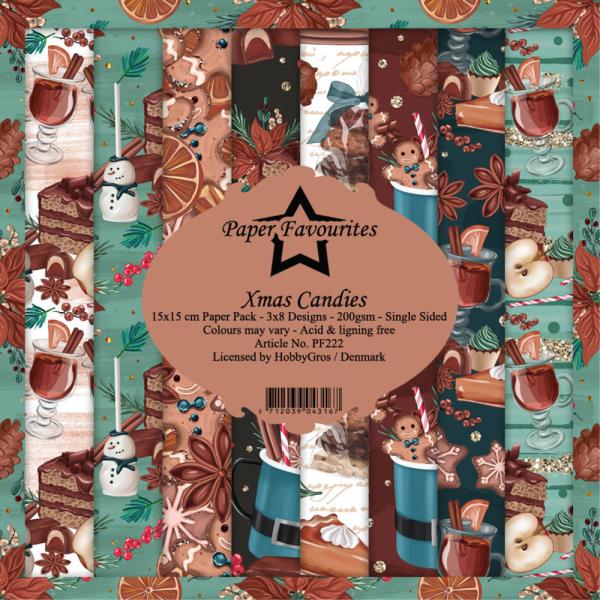Paper Favourites - "  Xmas Candies  " - Paper Pack - 6x6 Inch