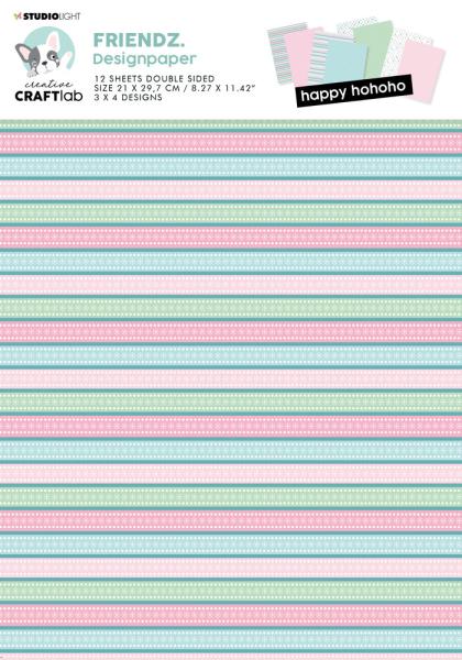 Creative Craft Lab - Studio Light - Paper Pad - Happy HoHoHo  - Papier Pack 