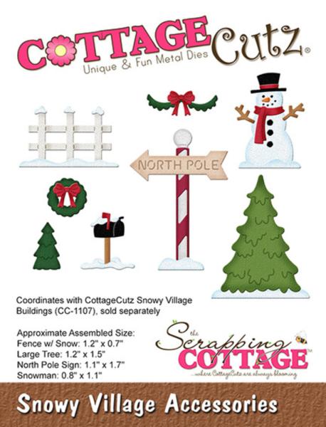 Scrapping Cottage - Dies - Snowy Village Accessories - Stanze