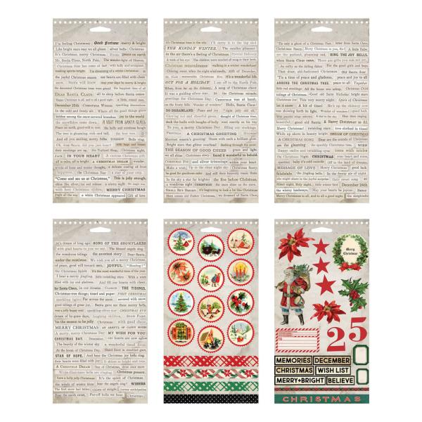 Tim Holtz - Idea Ology - Sticker Book - "Christmas " - Aufkleber