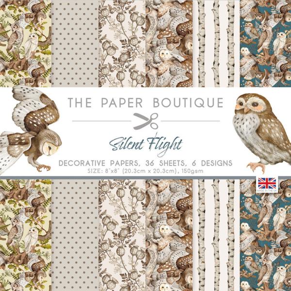 The Paper Boutique - Decorative Paper - Silent Flight  - 8x8 Inch - Paper Pad - Designpapier