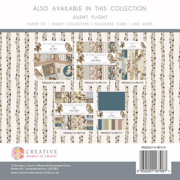The Paper Boutique - Paper Kit - Silent Flight  - Die Cut Toppers - Designpapier 