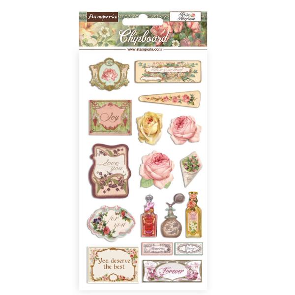 Stamperia " Rose Parfum " Chipboards
