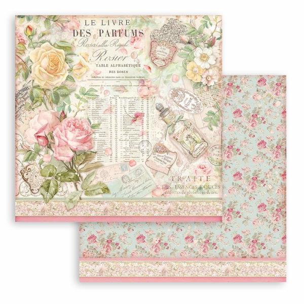 Stamperia "Le Livre de Parfum" 12x12" Paper Sheet - Cardstock