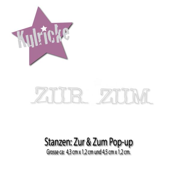 Kulricke Stanzschablone "Zur & Zum" Pop-up Stanzen | Stanze