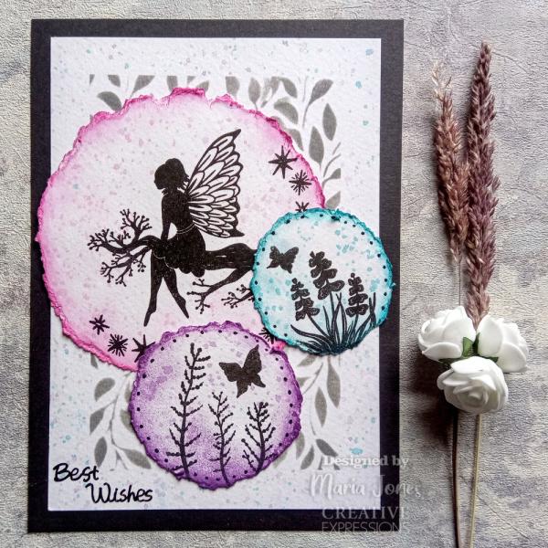 Creative Expressions - DL Stencil - Slimline Stencil -  Leafy Swirls  - Schablone