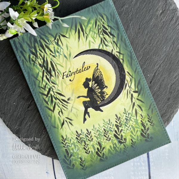 Creative Expressions - DL Stencil - Slimline Stencil -  Leafy Swirls  - Schablone