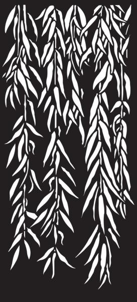 Creative Expressions - DL Stencil - Slimline Stencil -  Weeping Willow  - Schablone