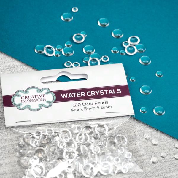 Creative Expressions - Water Crystals Clear Pearls - Halbperlen