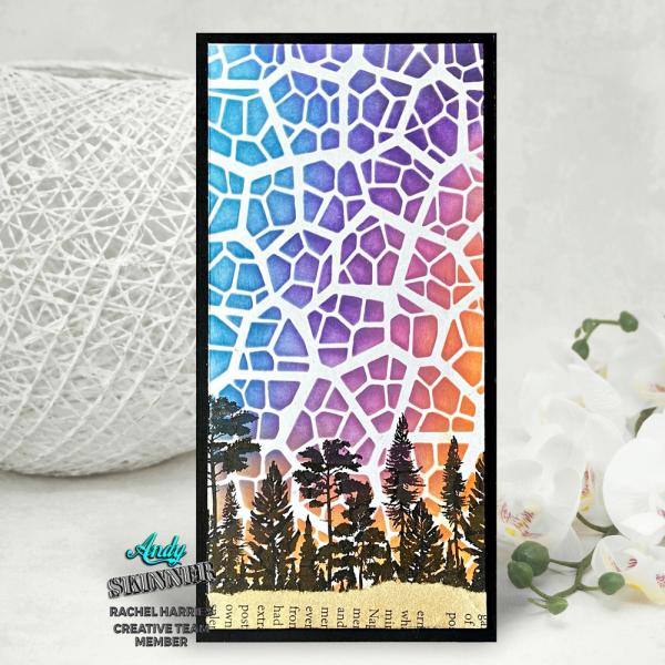 Creative Expressions - Rubber Stamp -  Evergreen Horizon - Gummistempel