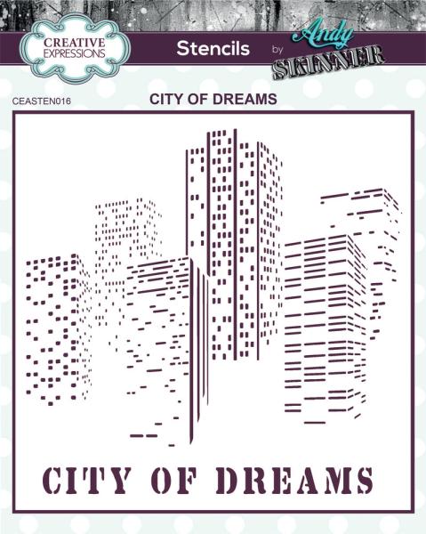 Creative Expressions - Stencil - City Of Dreams  - Schablone