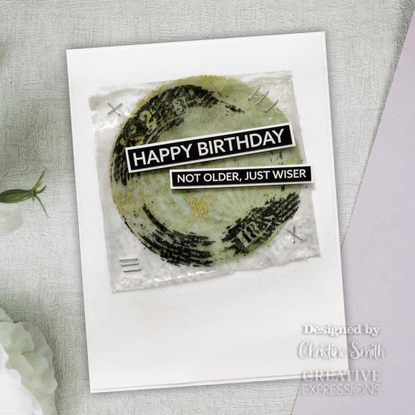 Creative Expressions - DL Stencil - Slimline Stencil -  Spiral Burst  - Schablone