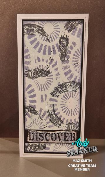 Creative Expressions - DL Stencil - Slimline Stencil -  Spiral Burst  - Schablone
