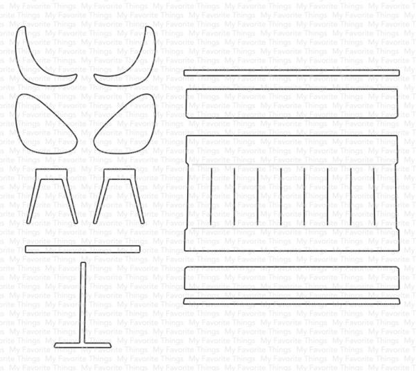 My Favorite Things Die-namics "Bistro Basics" | Stanzschablone | Stanze | Craft Die