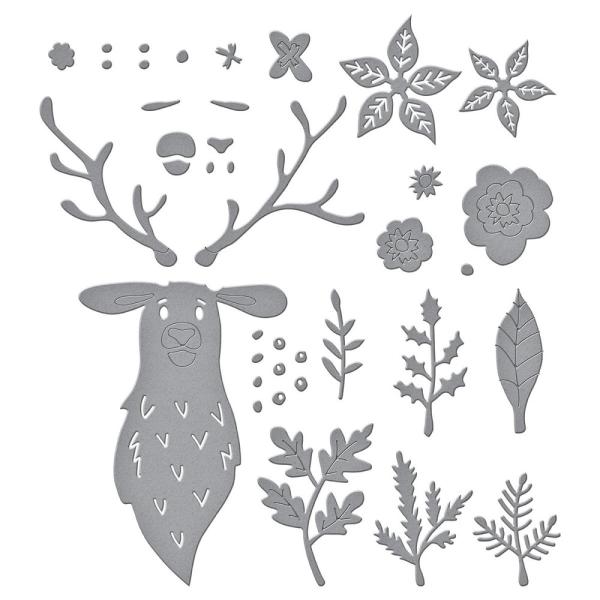 Spellbinders Dies "Floral Stag" Stanzschablonen