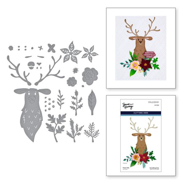 Spellbinders Dies "Floral Stag" Stanzschablonen