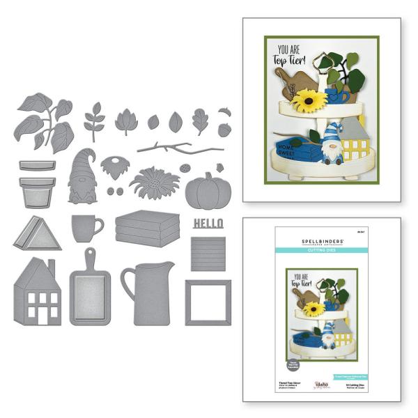 Spellbinders Dies "Tiered Tray Decor" Stanzschablonen