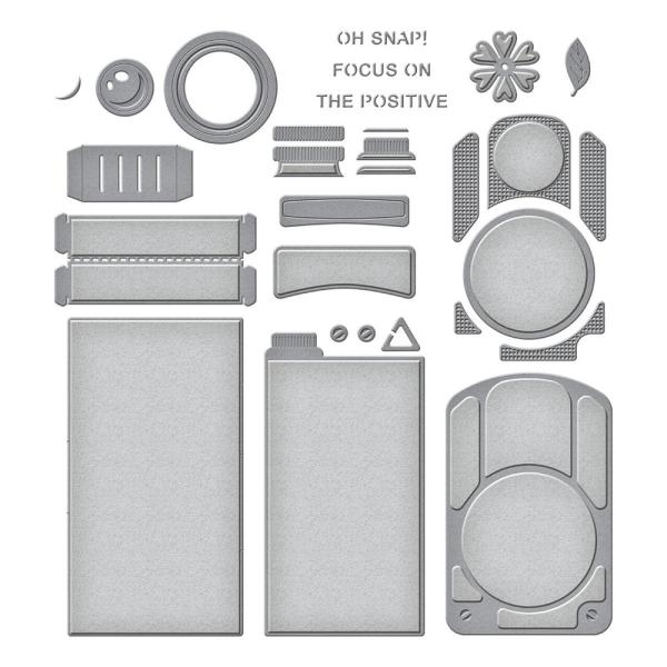 Spellbinders 3D Die "3D Vignette Twin Lens Camera"