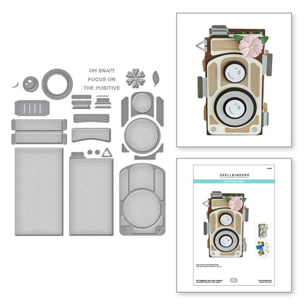 Spellbinders 3D Die "3D Vignette Twin Lens Camera"