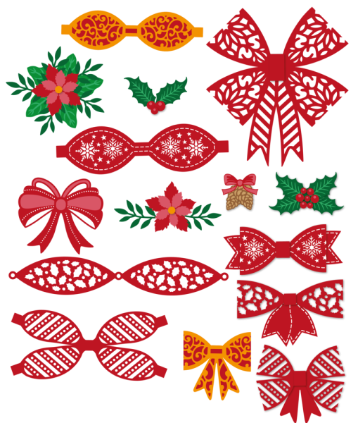 Gemini - Dies - Festive Create-A-Bow  - Stanze - Festlicher Schleifenbogen