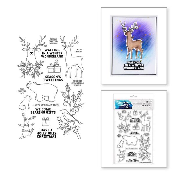 Spellbinders - Clear Stamp - "Winter Woodland " - Silikonstempel by Simon Hurley