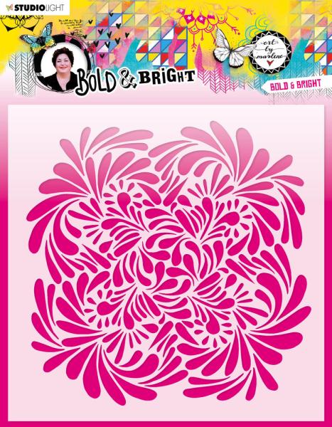 Art By Marlene - Bold & Bright Mask - "  Bold & Bright  " - Stencil - Schablone