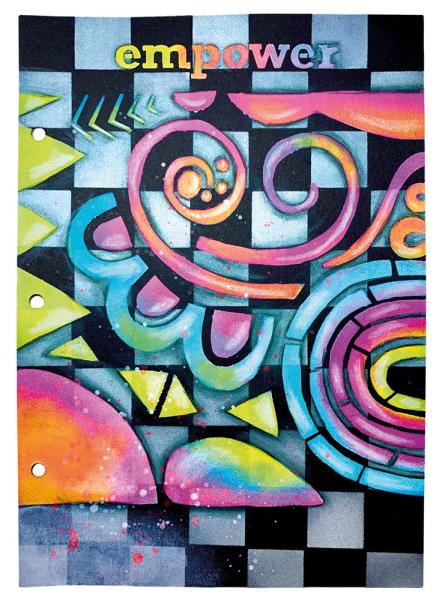 Art By Marlene - Mixed-Up Collection Mask -  Artsy Designs  - Stencil - Schablone
