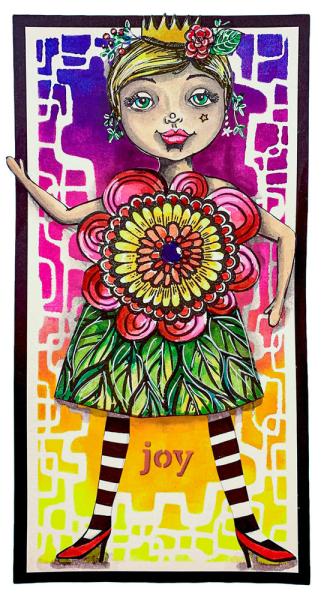 Art By Marlene - Mixed-Up Collection Mask -  Playful Frames  - Stencil - Schablone