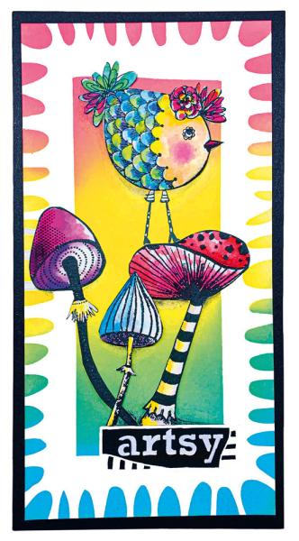 Art By Marlene - Mixed-Up Collection Mask -  Playful Frames  - Stencil - Schablone