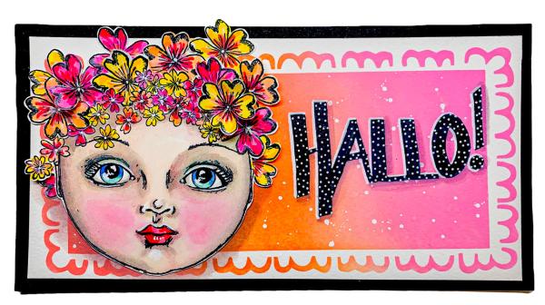 Art By Marlene - Mixed-Up Collection Mask -  Playful Frames  - Stencil - Schablone