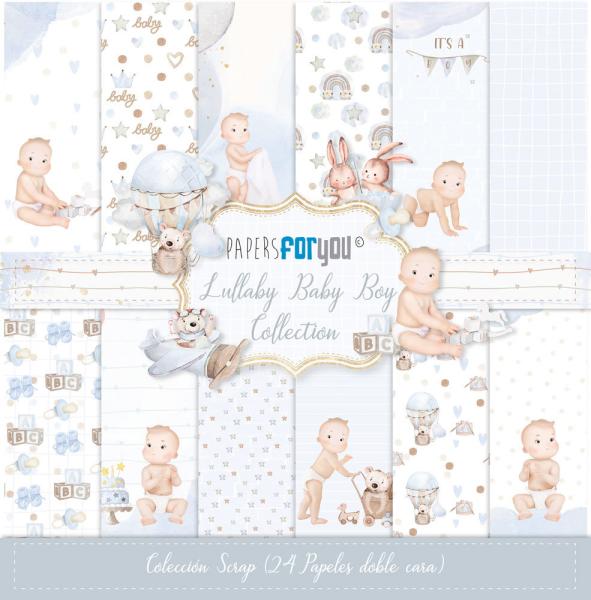 Papers For You - Scrap Paper Pack - Lullaby Baby Boy  - 8x8 Inch 
