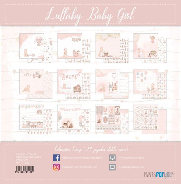 Papers For You - Scrap Paper Pack - Lullaby Baby Girl  - 6x6 Inch 