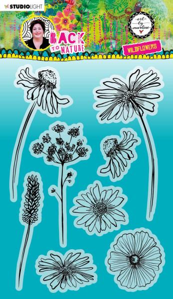 Art By Marlene - Back To Nature  Clear Stamp -  Wildflowers  - Stempel