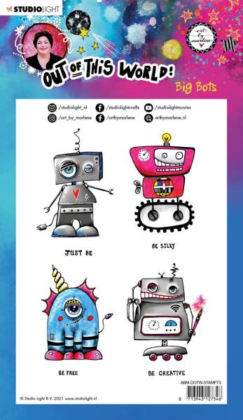 Art By Marlene - Out of This World  Clear Stamp -  Big Bots  - Stempel