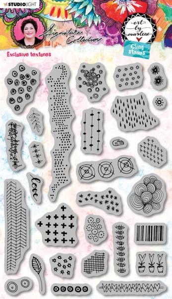 Art By Marlene - Signature Collection Cling Stamp -  Exclusive Textures  - Stempel