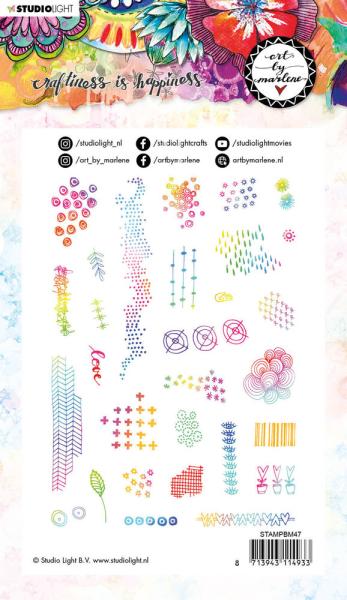 Art By Marlene - Signature Collection Cling Stamp -  Exclusive Textures  - Stempel