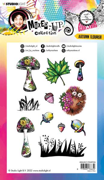 Art By Marlene - Mixed-Up Collection Clear Stamp -  Autumn Flourish  - Stempel