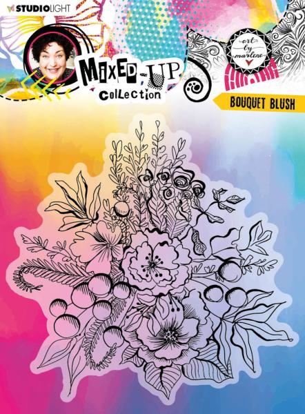 Art By Marlene - Mixed-Up Collection Clear Stamp - Bouquet Blush  - Stempel